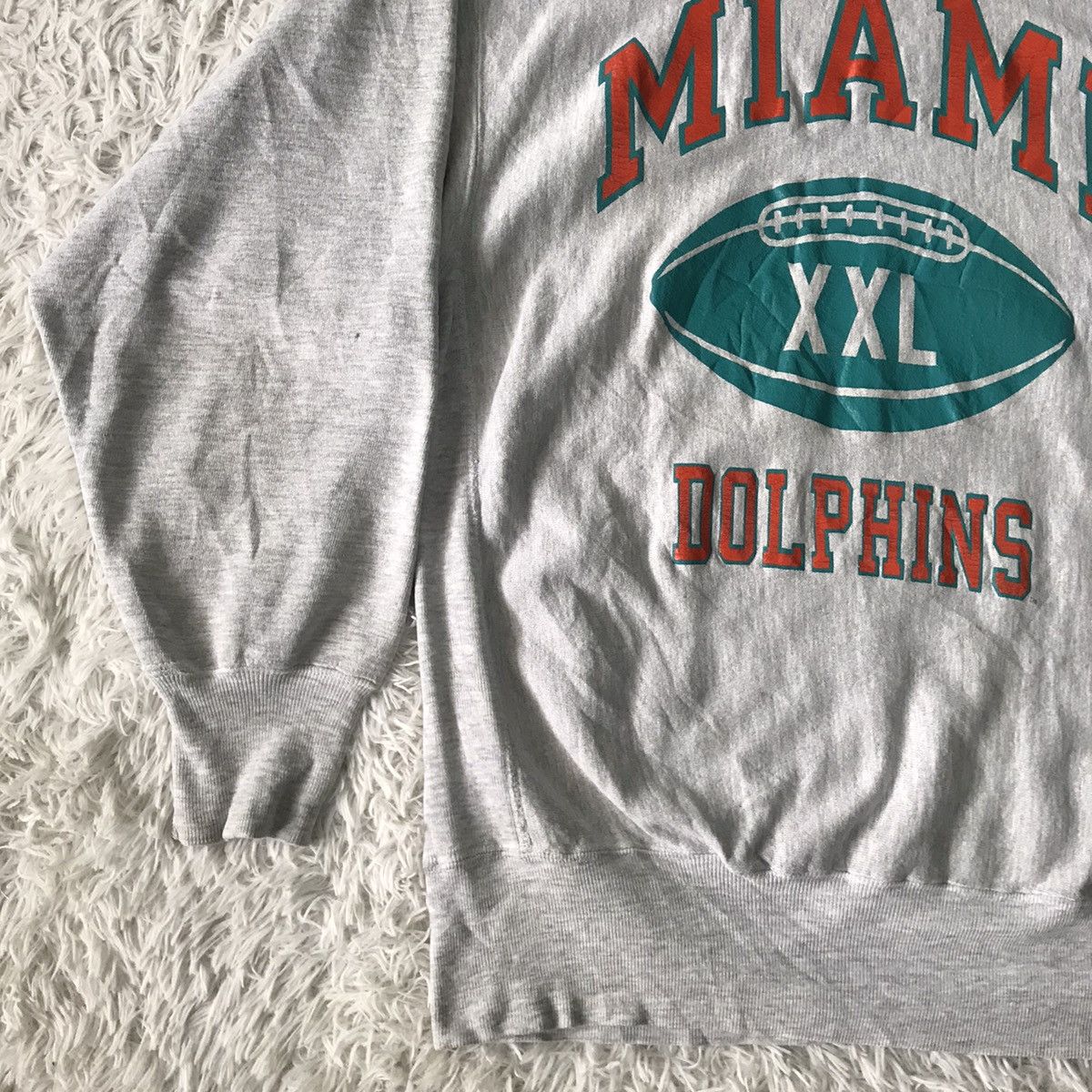 Champion Vtg 90s Champion Reverse Weave Miami Dolphins Sweatshirt Size US XL / EU 56 / 4 - 3 Thumbnail
