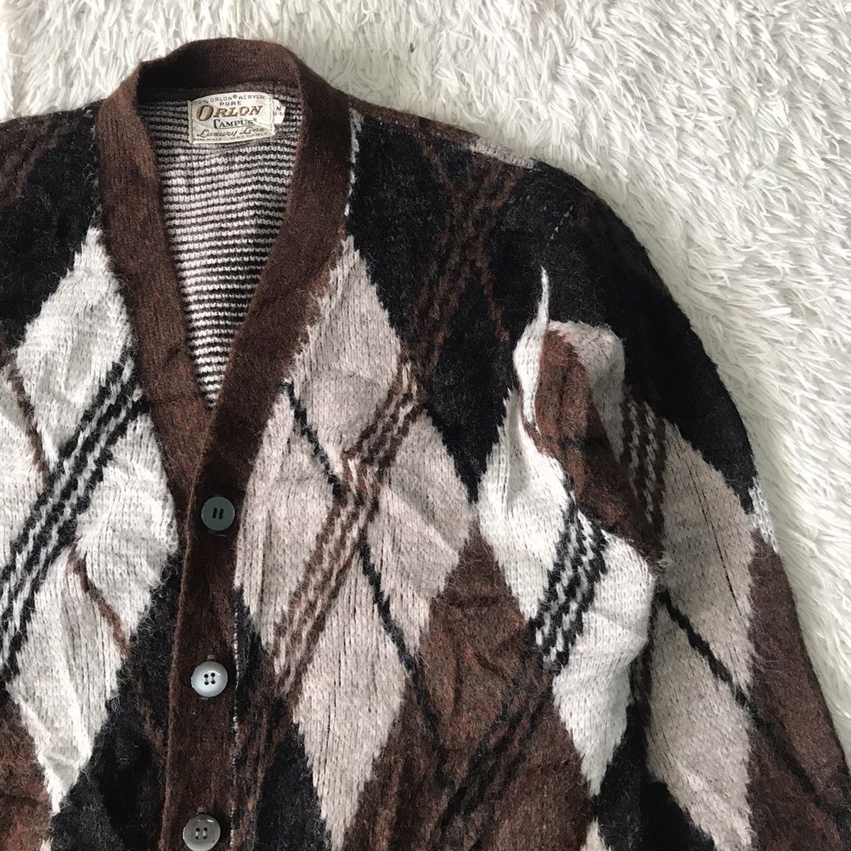 Vintage Vtg Orlon Campus Luxury Line Cardigan Made in Usa Size US M / EU 48-50 / 2 - 5 Thumbnail