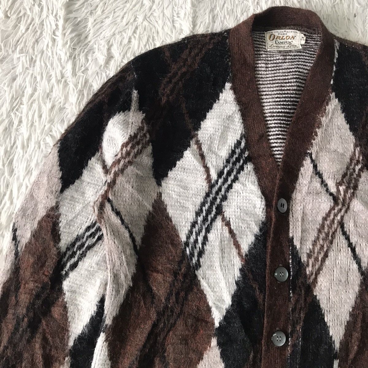 Vintage Vtg Orlon Campus Luxury Line Cardigan Made in Usa Size US M / EU 48-50 / 2 - 6 Thumbnail