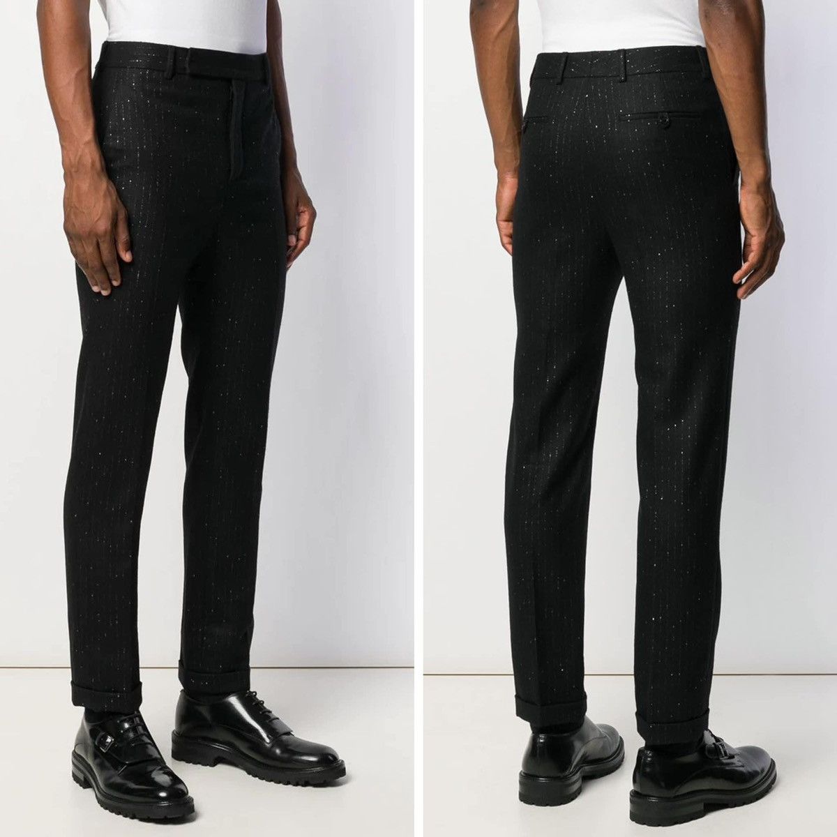 Saint Laurent Paris 19FW Metallic Pinstripes Suit (jacket + pants sz44) Size 44S - 25 Thumbnail