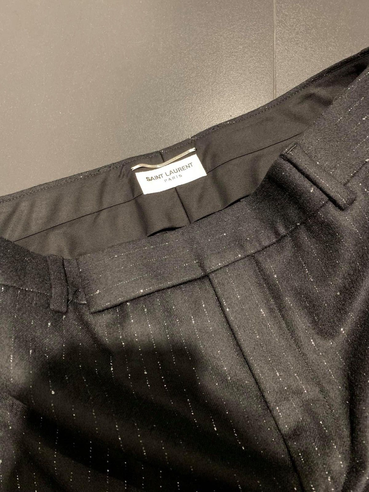 Saint Laurent Paris 19FW Metallic Pinstripes Suit (jacket + pants sz44) Size 44S - 13 Thumbnail