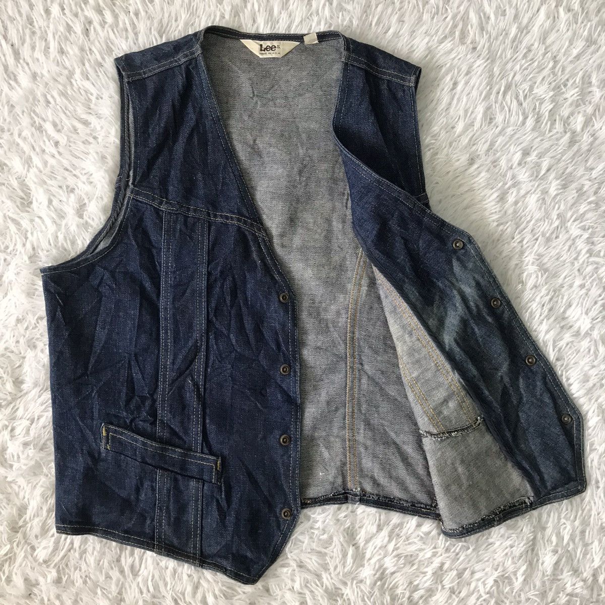 Lee Lee Denim Vest Made in Usa Size US M / EU 48-50 / 2 - 14 Thumbnail