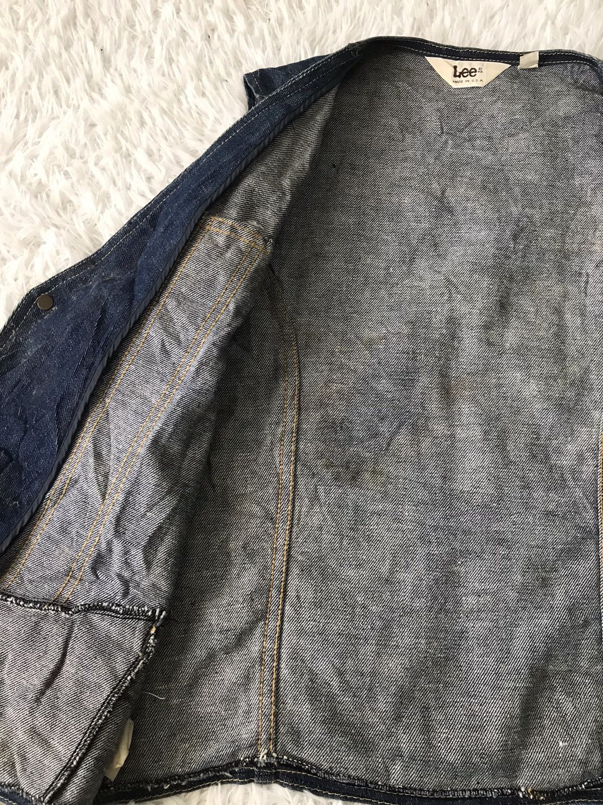 Lee Lee Denim Vest Made in Usa Size US M / EU 48-50 / 2 - 17 Thumbnail