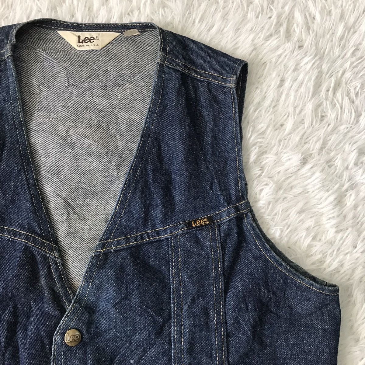 Lee Lee Denim Vest Made in Usa Size US M / EU 48-50 / 2 - 5 Thumbnail