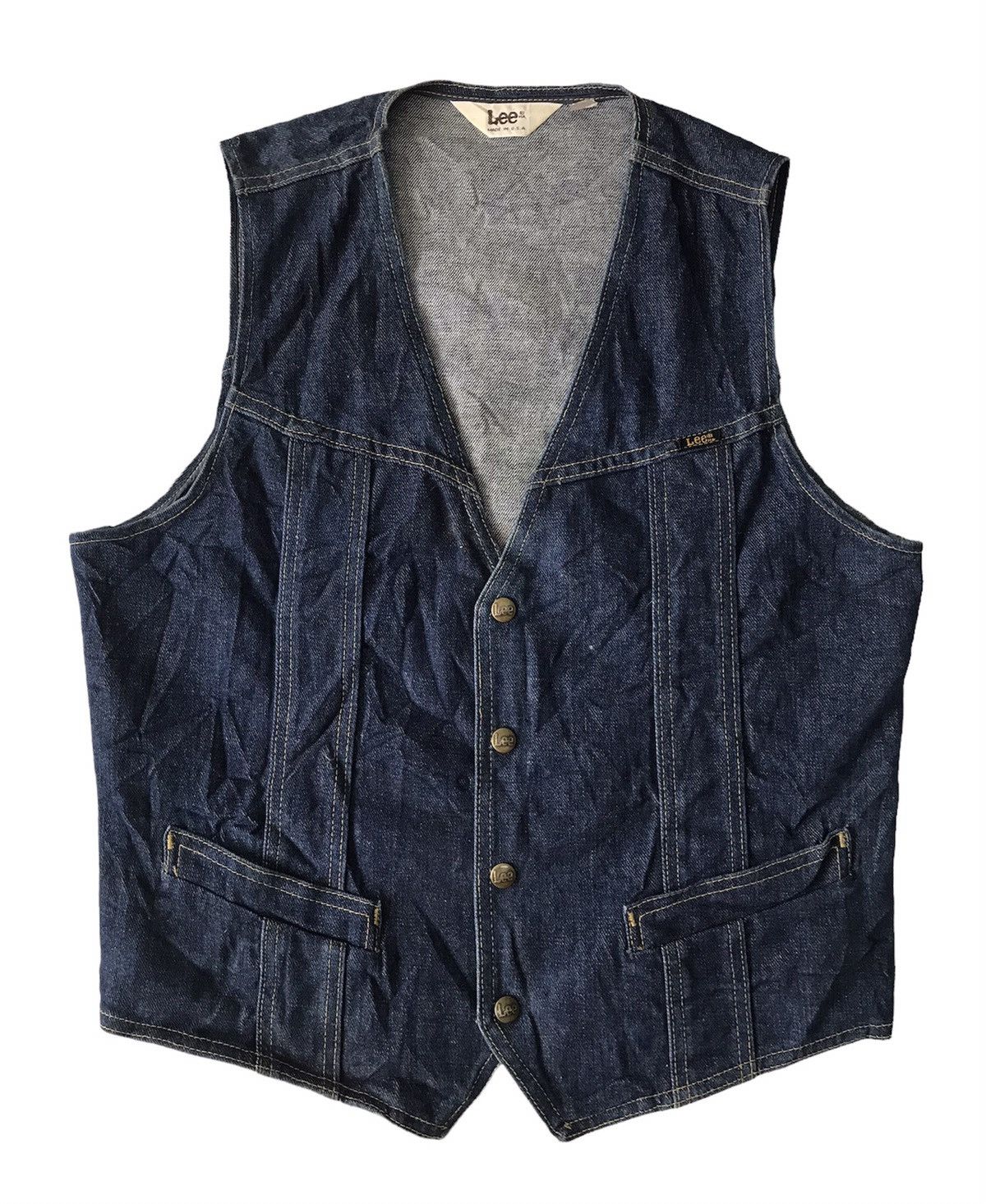 Lee Lee Denim Vest Made in Usa Size US M / EU 48-50 / 2 - 1 Thumbnail