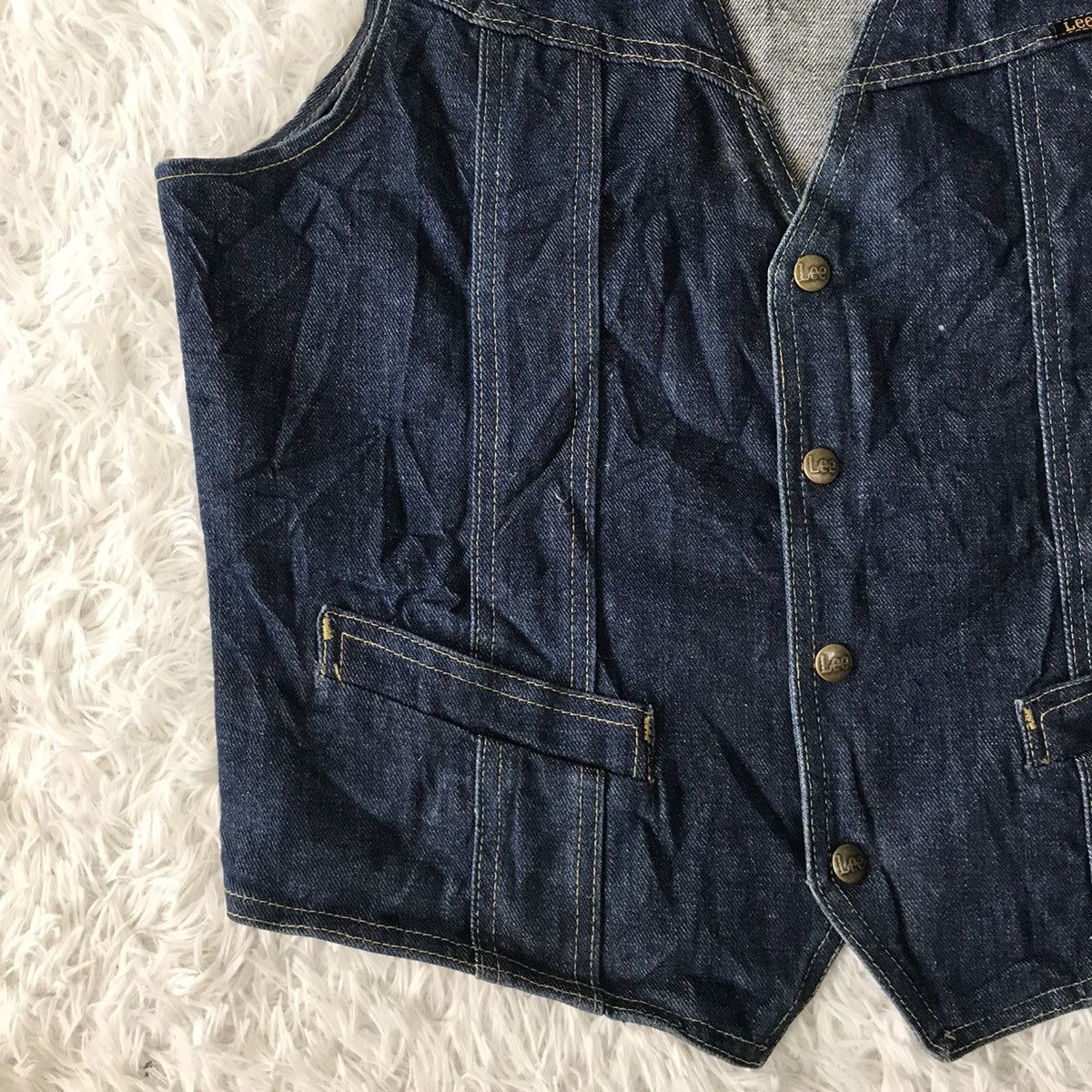 Lee Lee Denim Vest Made in Usa Size US M / EU 48-50 / 2 - 3 Thumbnail
