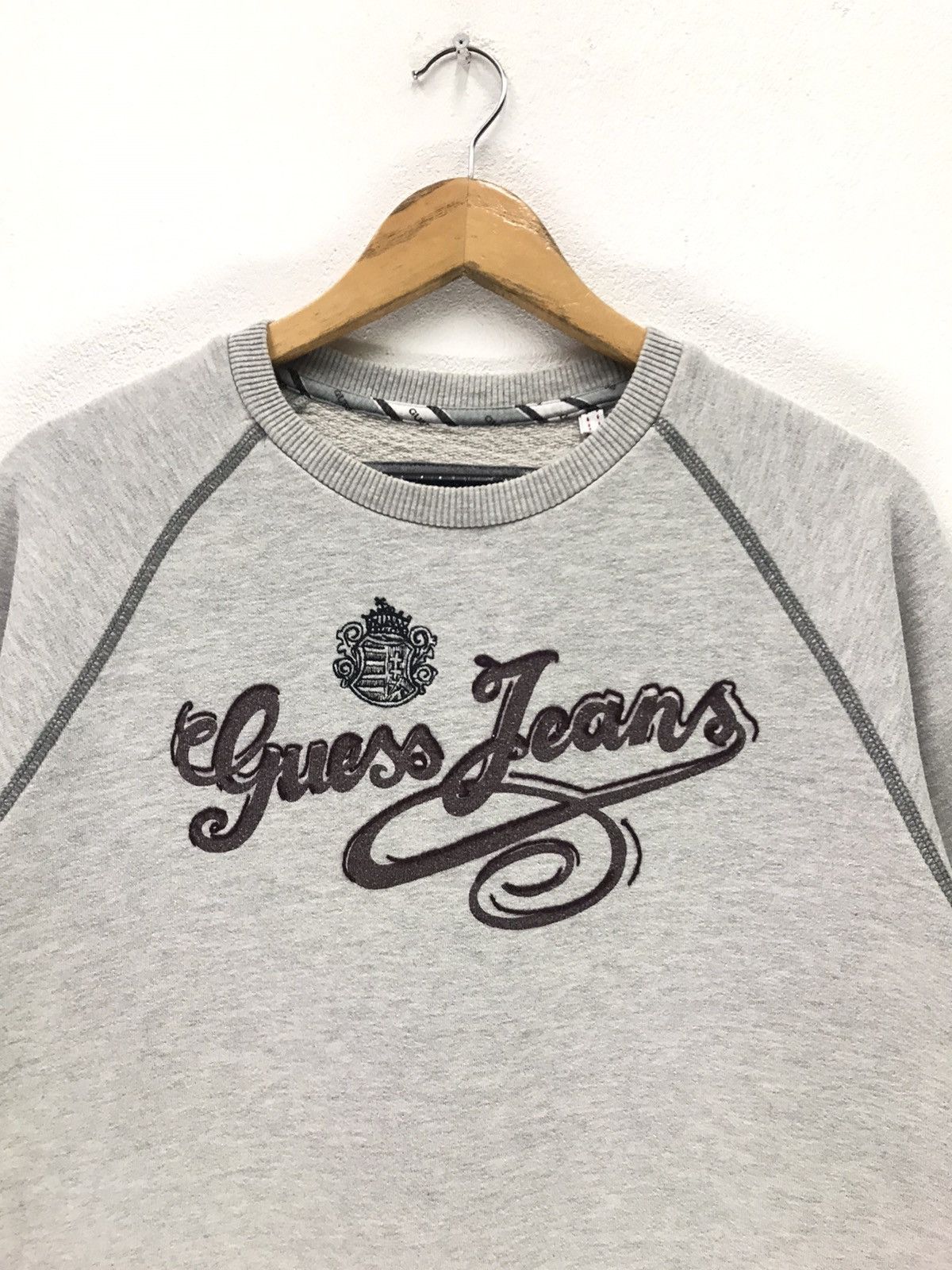 Georges Marciano × Guess Vintage Guess Jeans Big Logo Sweatshirt Size US S / EU 44-46 / 1 - 2 Thumbnail