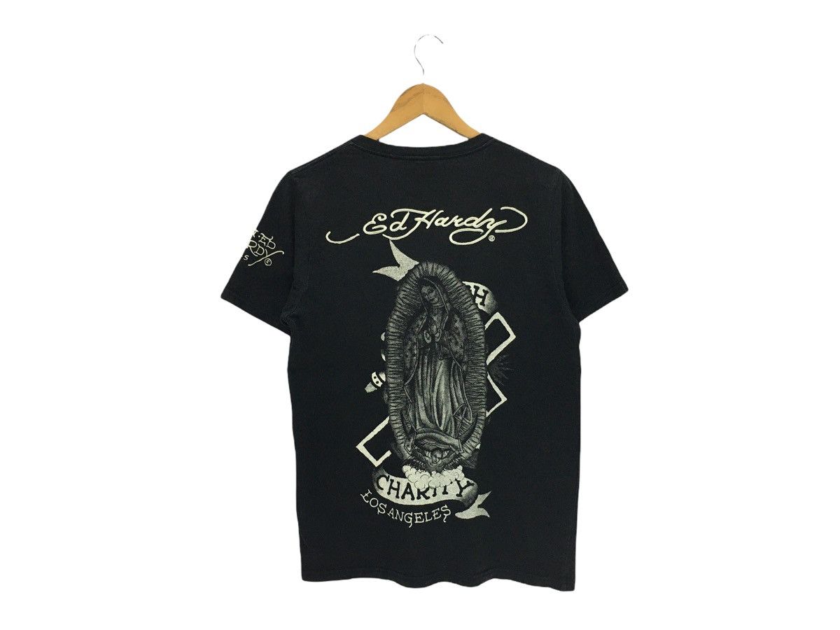 Christian Audigier × Ed Hardy Vintage Ed Hardy Big Logo V Neck Tshirt Size US S / EU 44-46 / 1 - 1 Thumbnail