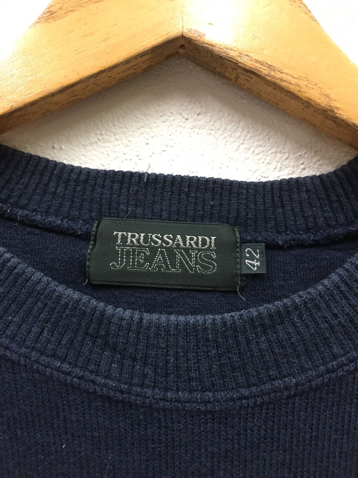Trussardi × Vintage Vintage Trussardi Big Logo Sweatshirt Size US S / EU 44-46 / 1 - 7 Thumbnail