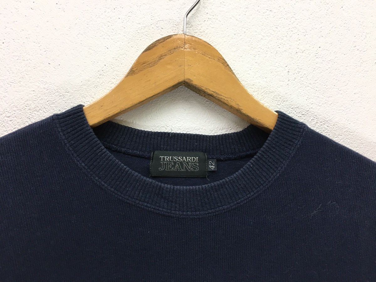 Trussardi × Vintage Vintage Trussardi Big Logo Sweatshirt Size US S / EU 44-46 / 1 - 6 Thumbnail