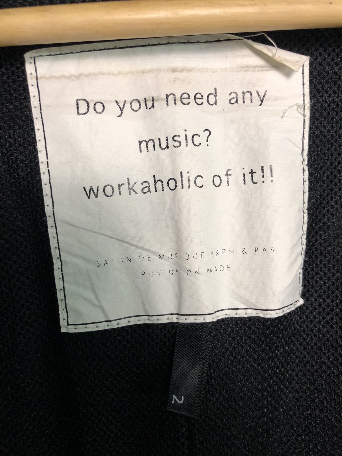 Other ROVTSKI UNION MADE DO U NEED ANY MUSIC? WARKHOHOLIC OF IT Size US S / EU 44-46 / 1 - 3 Thumbnail