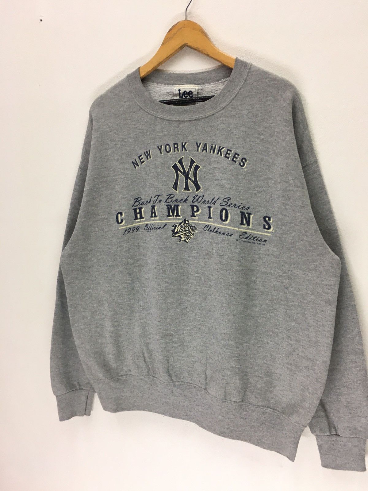 Lee × MLB × New York Yankees Vintage 1999 New York Yankess MLB Baseball Sweatshirt Size US L / EU 52-54 / 3 - 4 Thumbnail