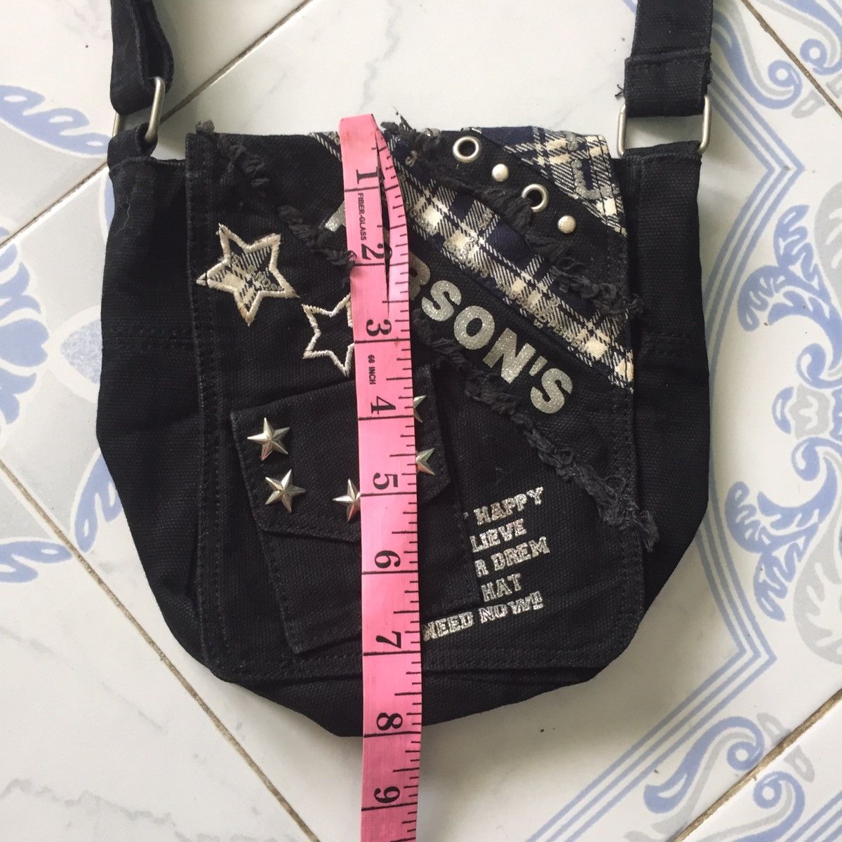 PERSON'S Patch & Distress Style Person’s Sling Bag Size ONE SIZE - 16 Thumbnail