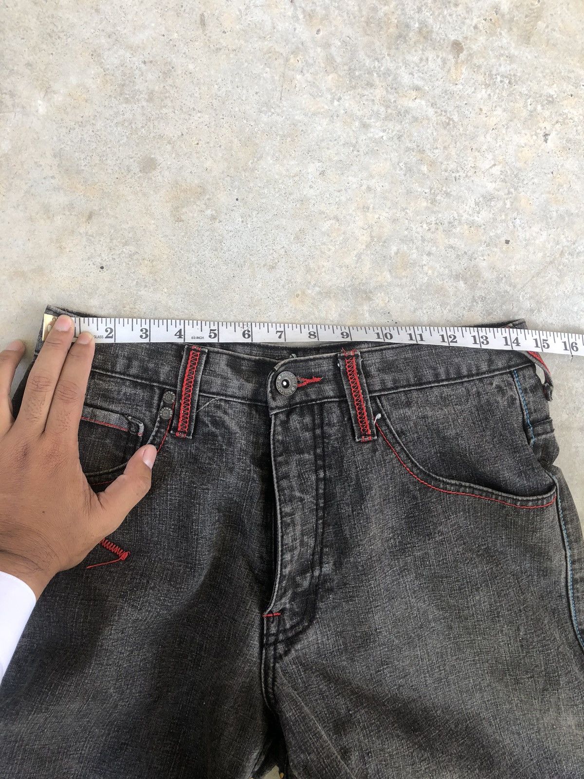 Southpole Southpole Denim Painted Embroidered Jeans baggy hip hop Size US 29 - 14 Thumbnail