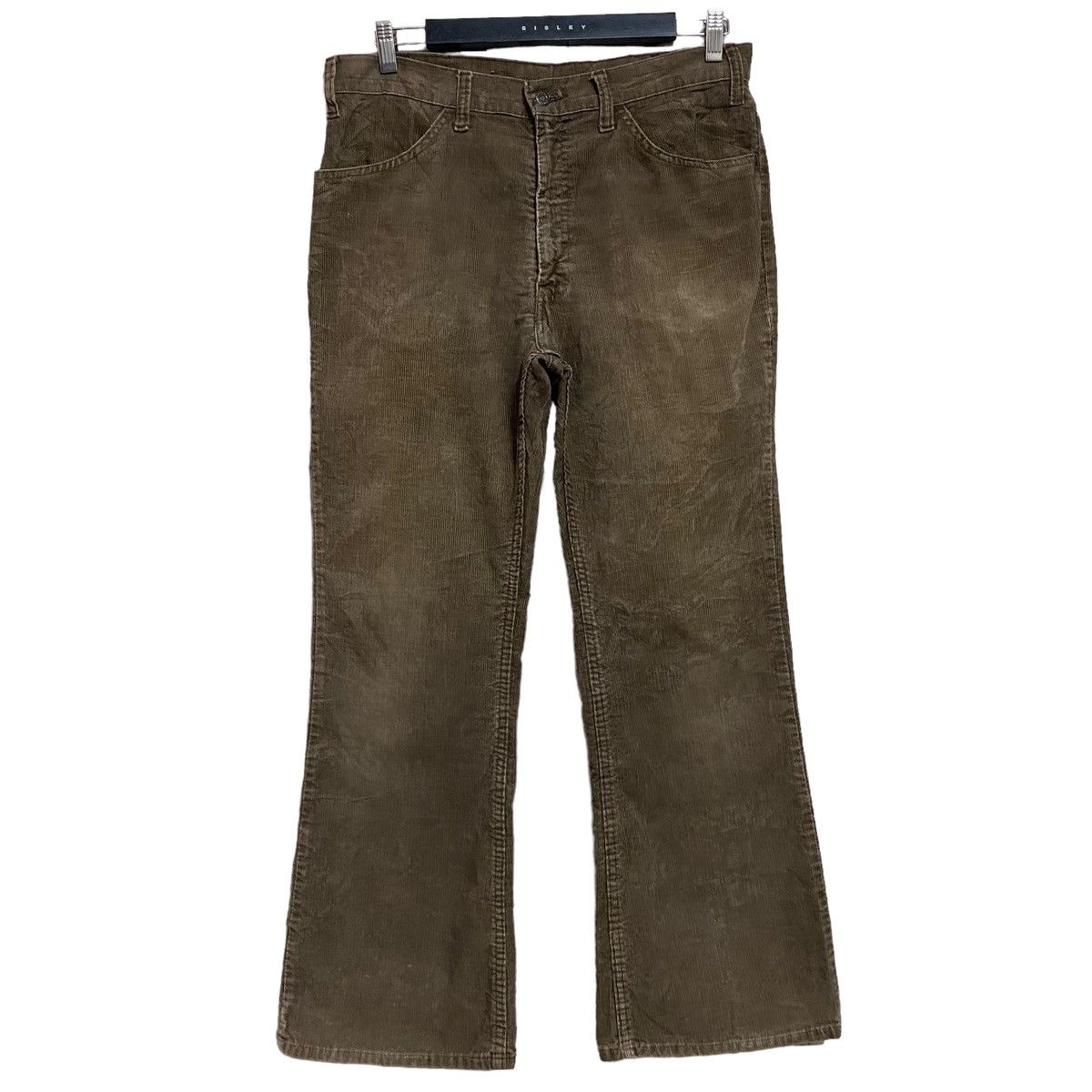 Levi's Vintage 70s Levis 646 flare Corduroy Pants 32x29 Size US 32 / EU 48 - 2 Thumbnail