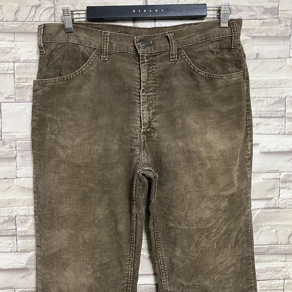 Levi's Vintage 70s Levis 646 flare Corduroy Pants 32x29 Size US 32 / EU 48 - 4 Thumbnail