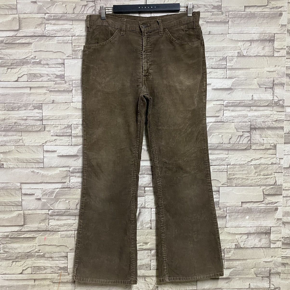 Levi's Vintage 70s Levis 646 flare Corduroy Pants 32x29 Size US 32 / EU 48 - 3 Thumbnail