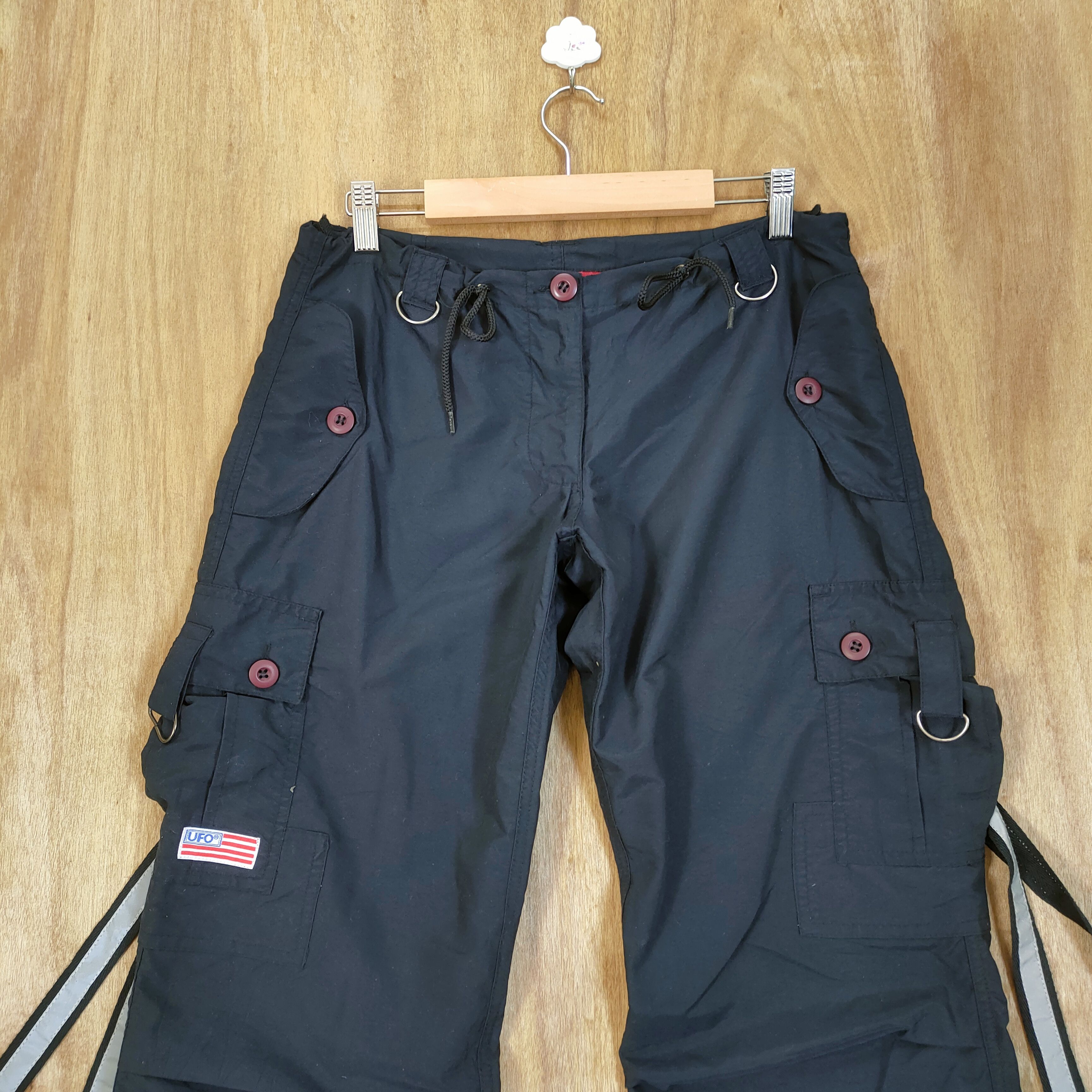 Japanese Brand × Seditionaries × Vintage VINTAGE UFO WOMEN BONDAGE CARGO PANTS/ PARACHUTE PANTS Size 29" - 2 Thumbnail