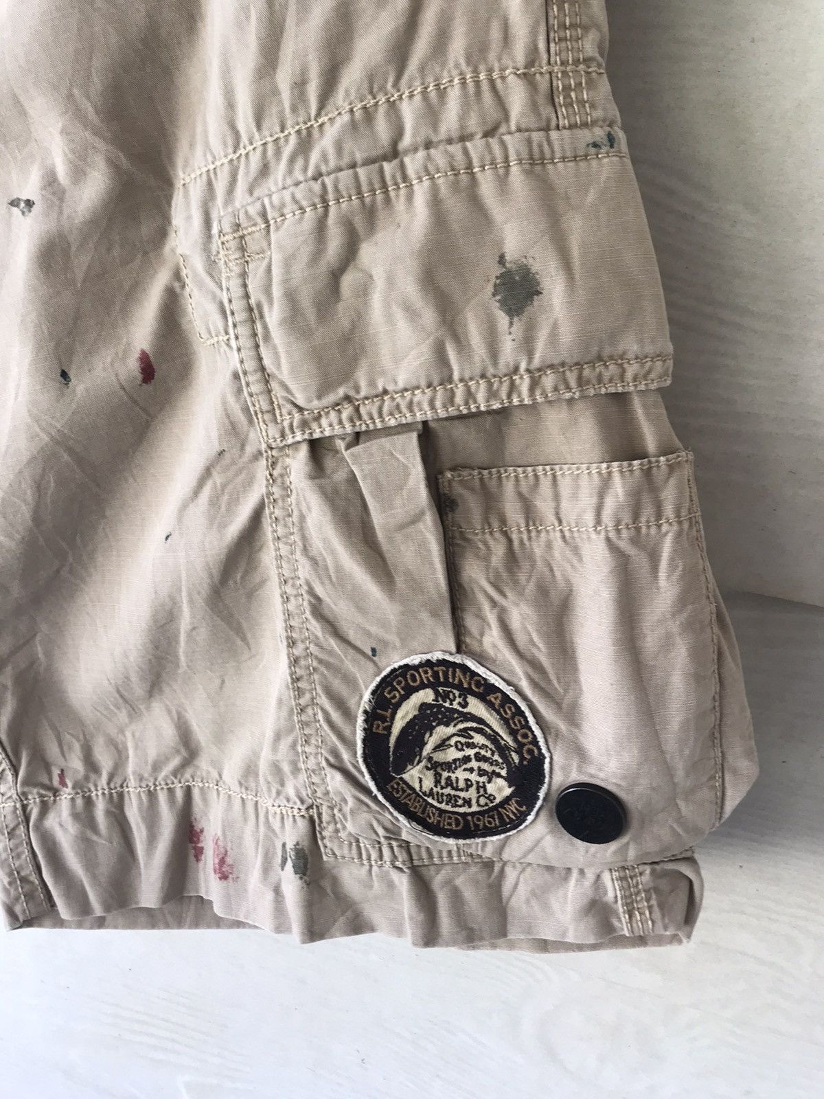 Polo Ralph Lauren POLO RL CREAM SIZE 34 SHORT PANT Size US 34 / EU 50 - 4 Thumbnail