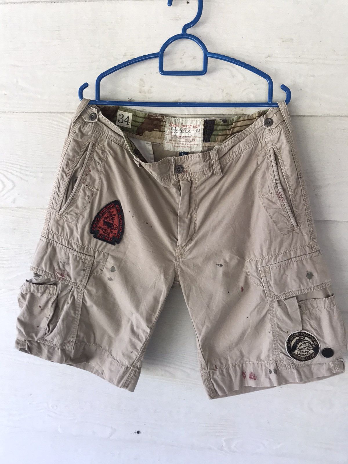 Polo Ralph Lauren POLO RL CREAM SIZE 34 SHORT PANT Size US 34 / EU 50 - 1 Thumbnail