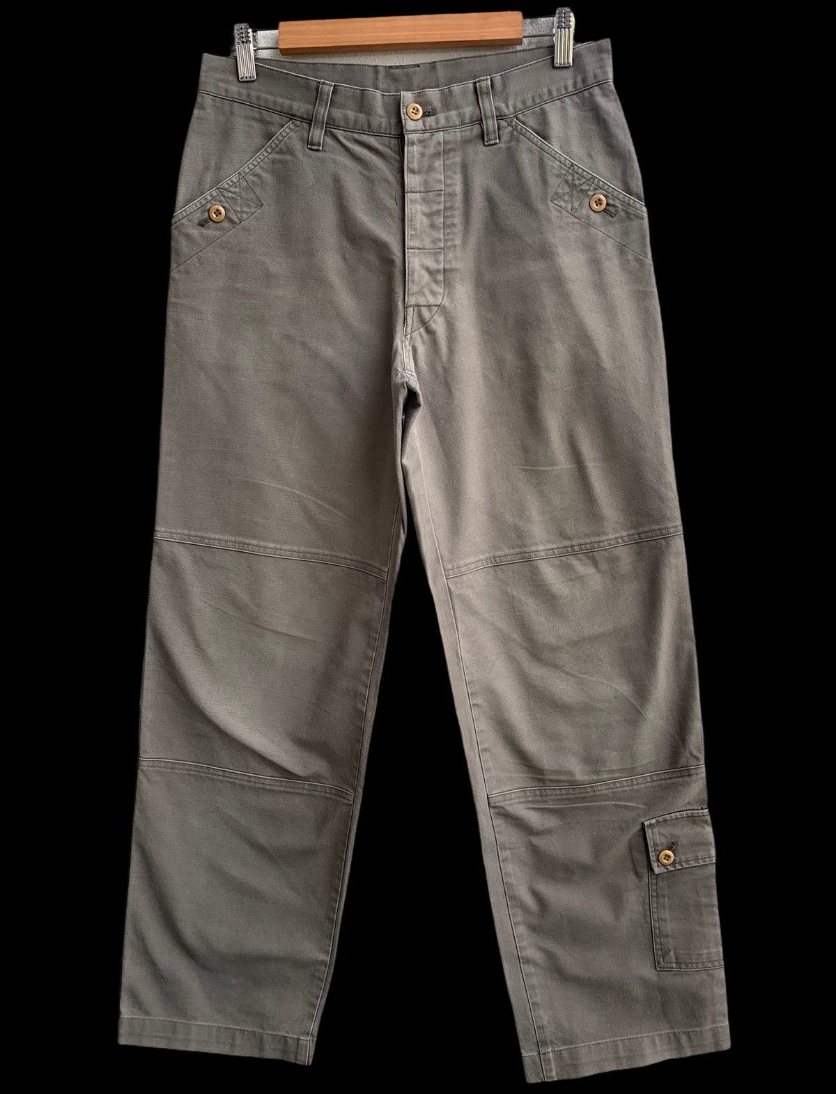 image of R Newbold Vintage Trouser Army Pants R.newbold in Faded Green, Men's (Size 31)