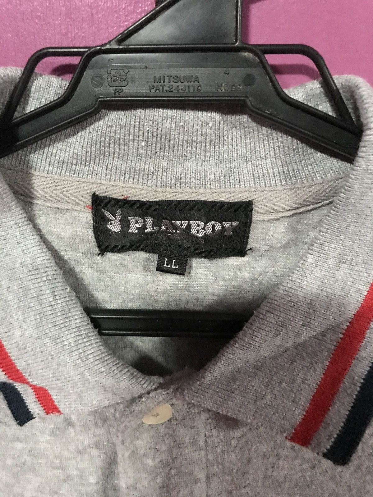 Playboy PLAYBOY GREY SIZE L POLOS SHIRT Size US L / EU 52-54 / 3 - 5 Thumbnail