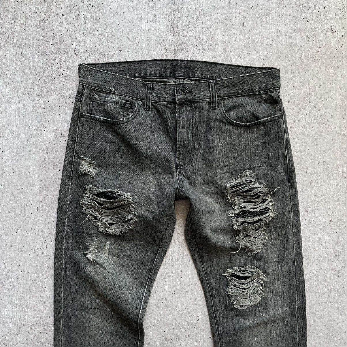 Jean Handmade jeans grey custom size 33 Size US 33 - 2 Thumbnail