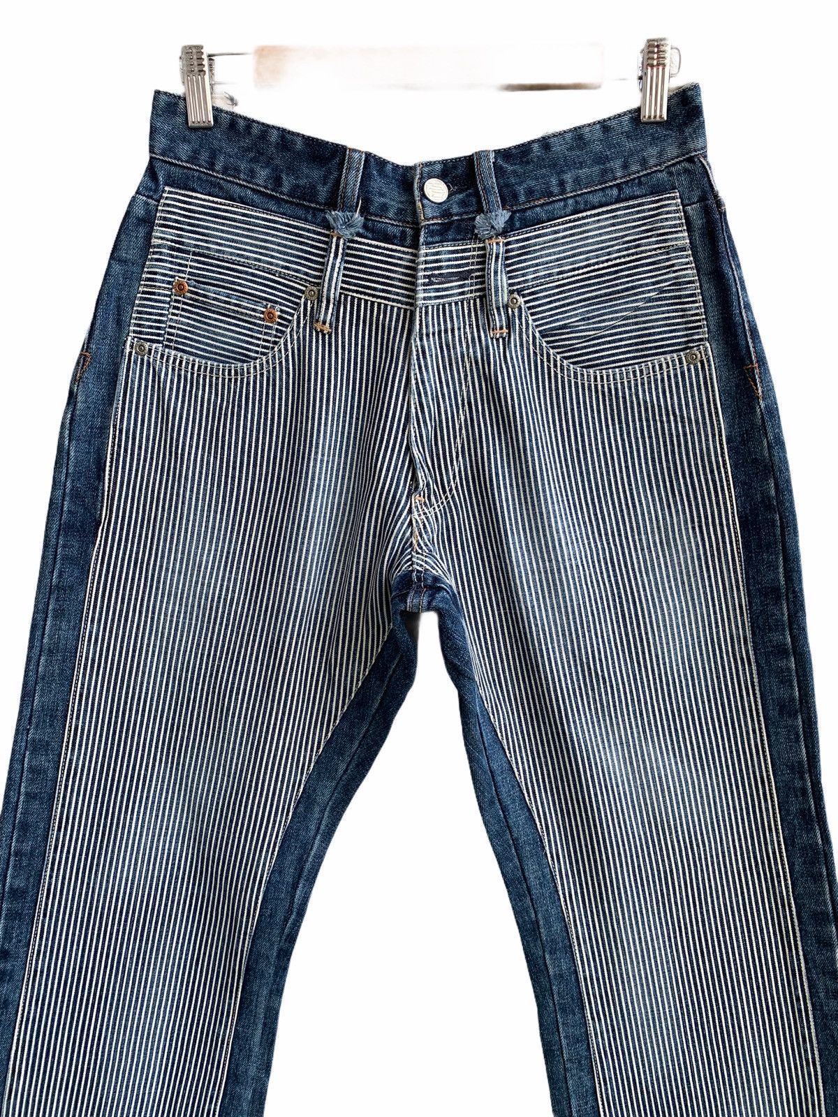 Japanese Brand Vintage japanese Brand Double Layer Hickory Jeans Size US 29 - 3 Thumbnail