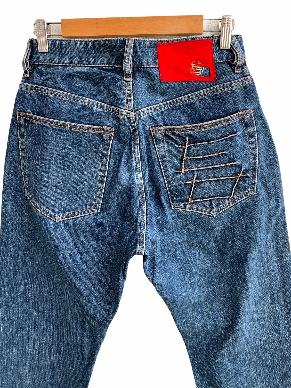 Japanese Brand Vintage japanese Brand Double Layer Hickory Jeans Size US 29 - 4 Thumbnail