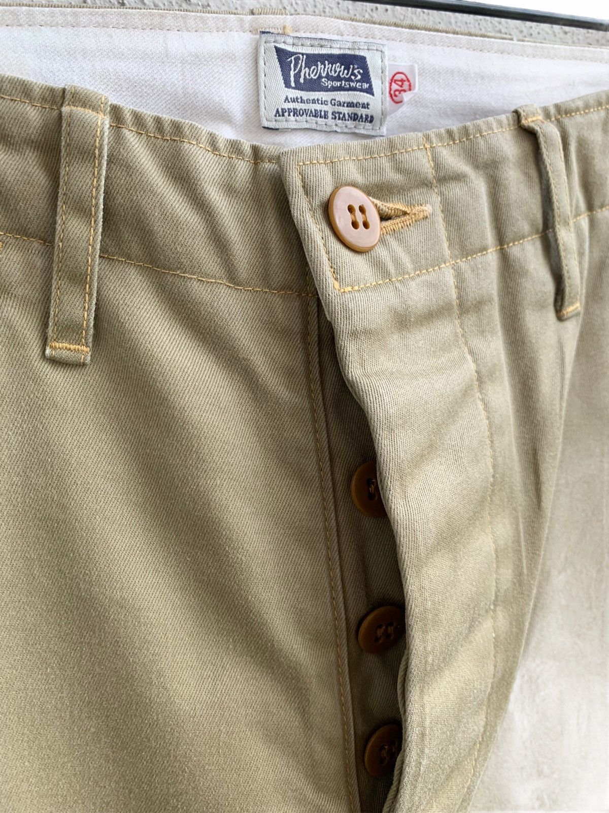 Japanese Brand Vintage pherrows Khakis Pants japanese brand Size US 34 / EU 50 - 3 Thumbnail