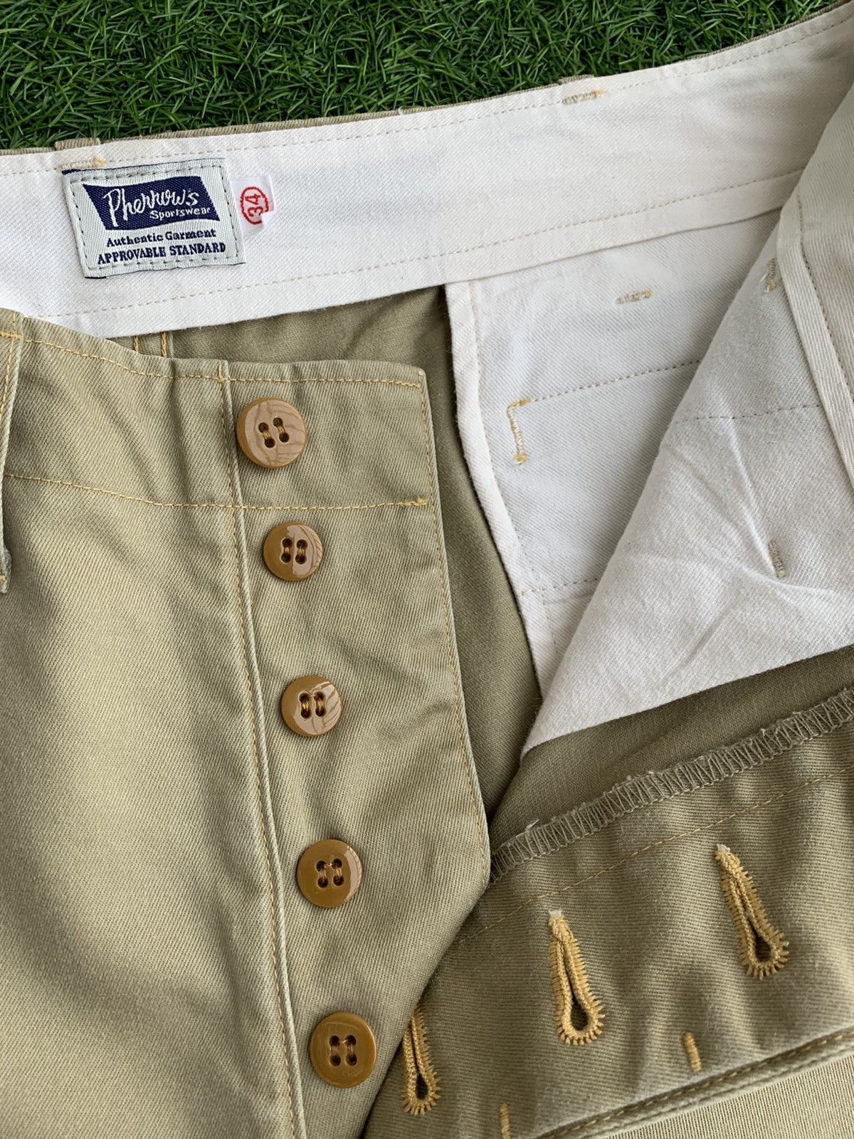 Japanese Brand Vintage pherrows Khakis Pants japanese brand Size US 34 / EU 50 - 9 Thumbnail