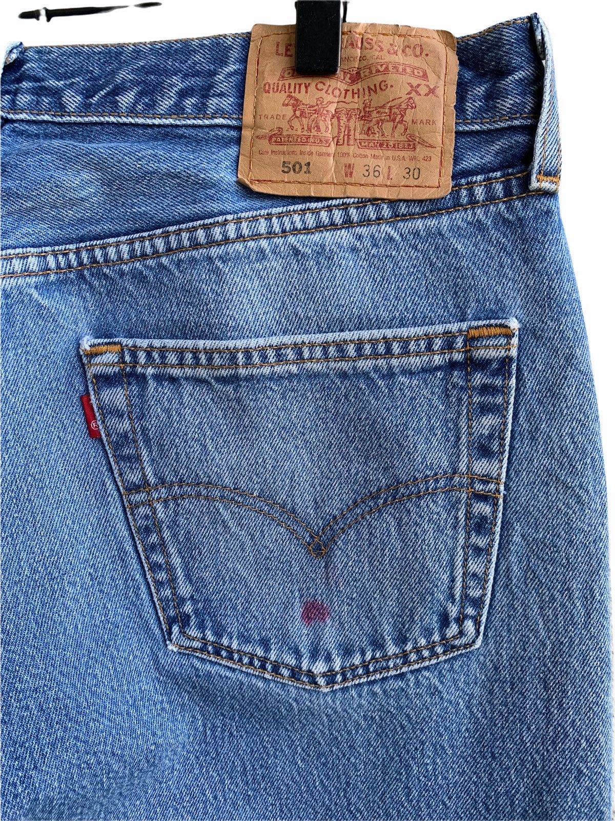 Levi's Vintage 90s Levis 501 Denim jeans Size US 34 / EU 50 - 5 Thumbnail