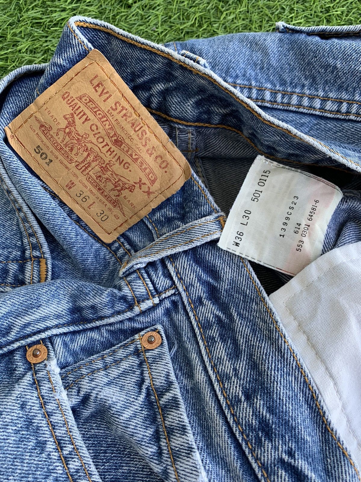 Levi's Vintage 90s Levis 501 Denim jeans Size US 34 / EU 50 - 12 Thumbnail