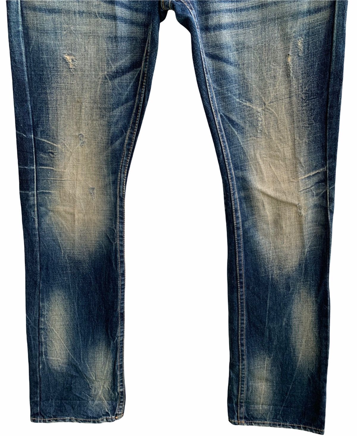 Japanese Brand Red peper embroidery spellout lot of patch distressed denim Size US 31 - 3 Thumbnail