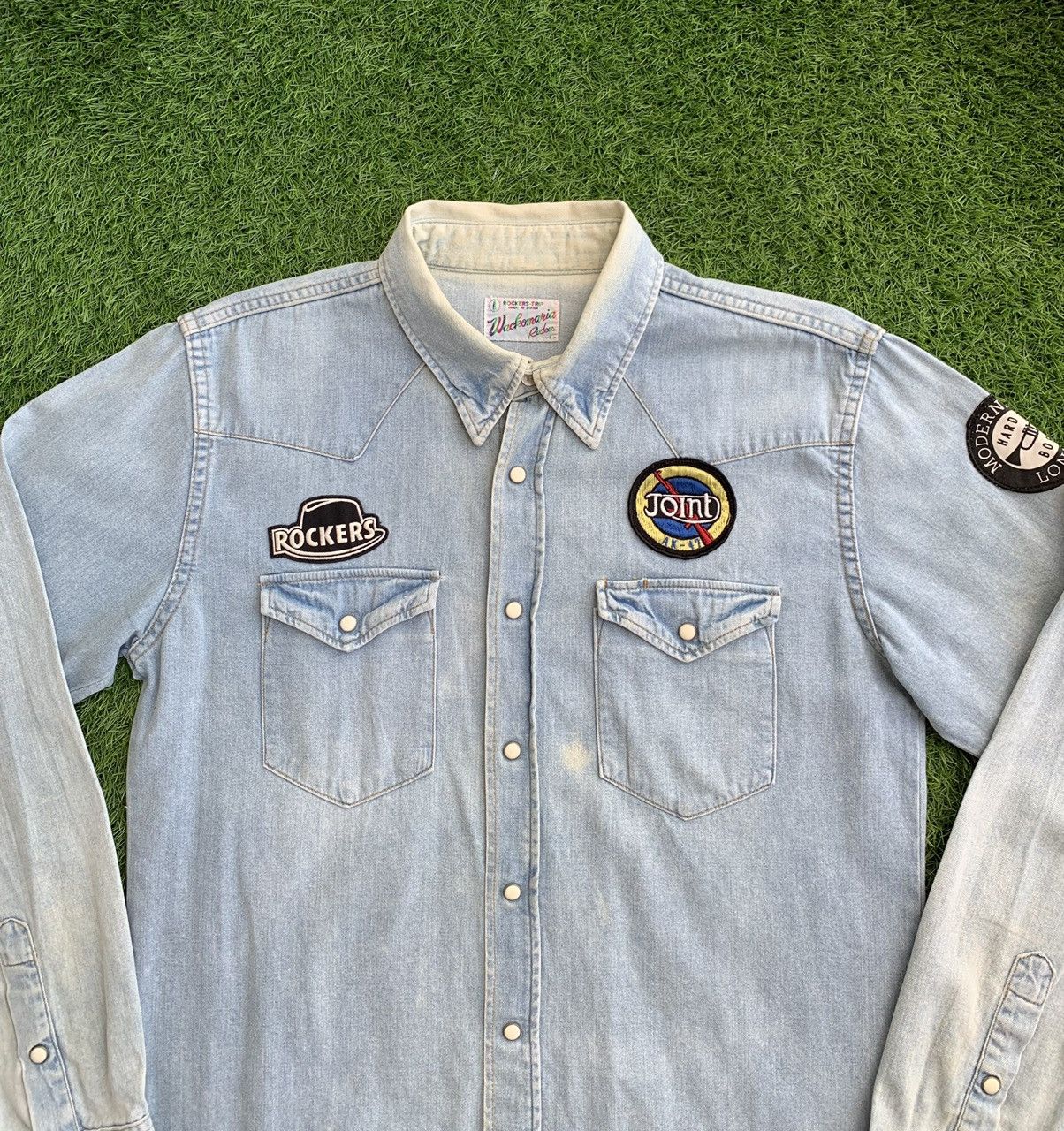 Japanese Brand Vintage Wacko Maria Rockers Trip Embroider Sexy Girls Size US L / EU 52-54 / 3 - 3 Thumbnail