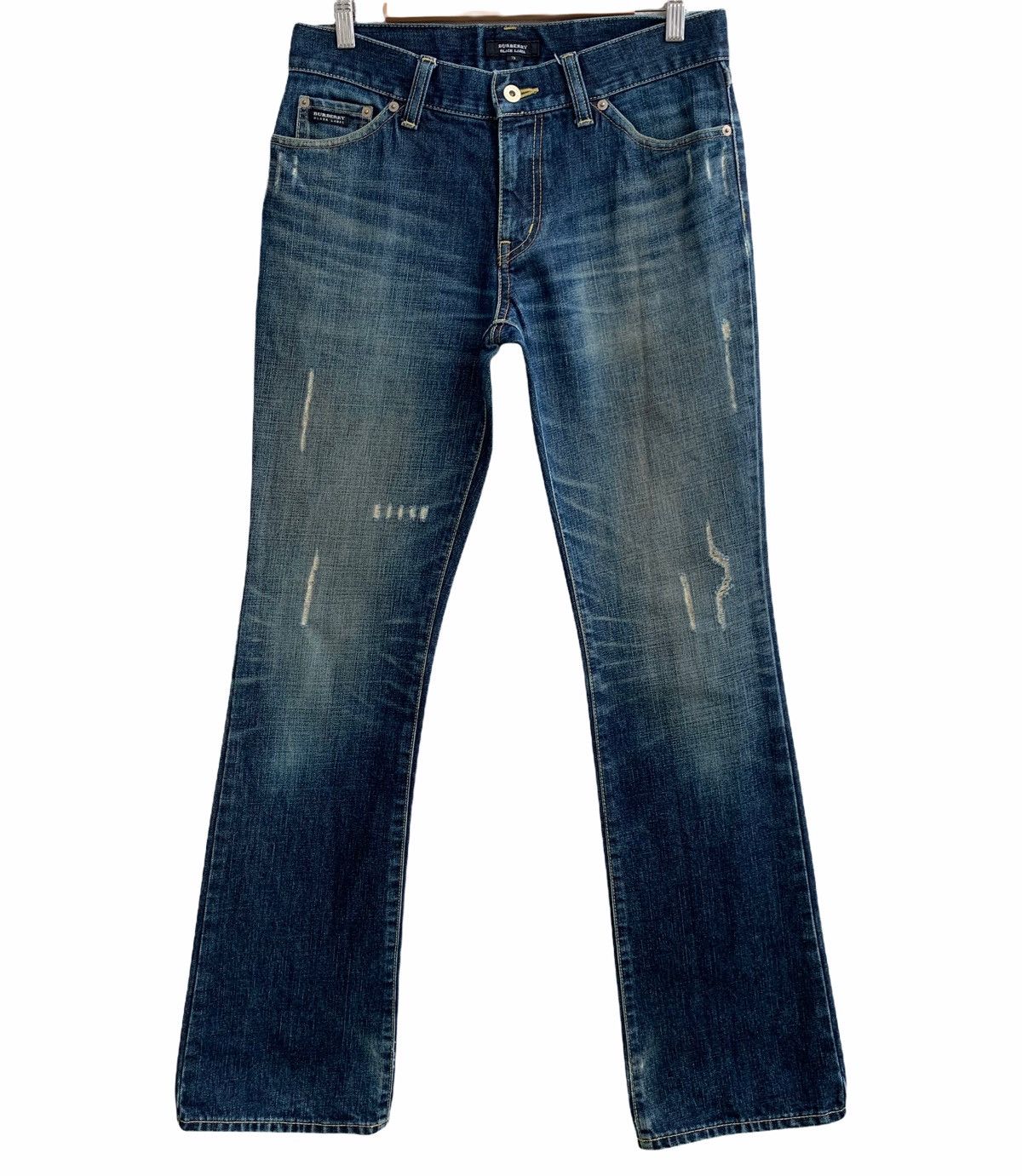 Burberry Burberry Black Label Distressed Denim Jeans Flares Size US 32 / EU 48 - 1 Thumbnail