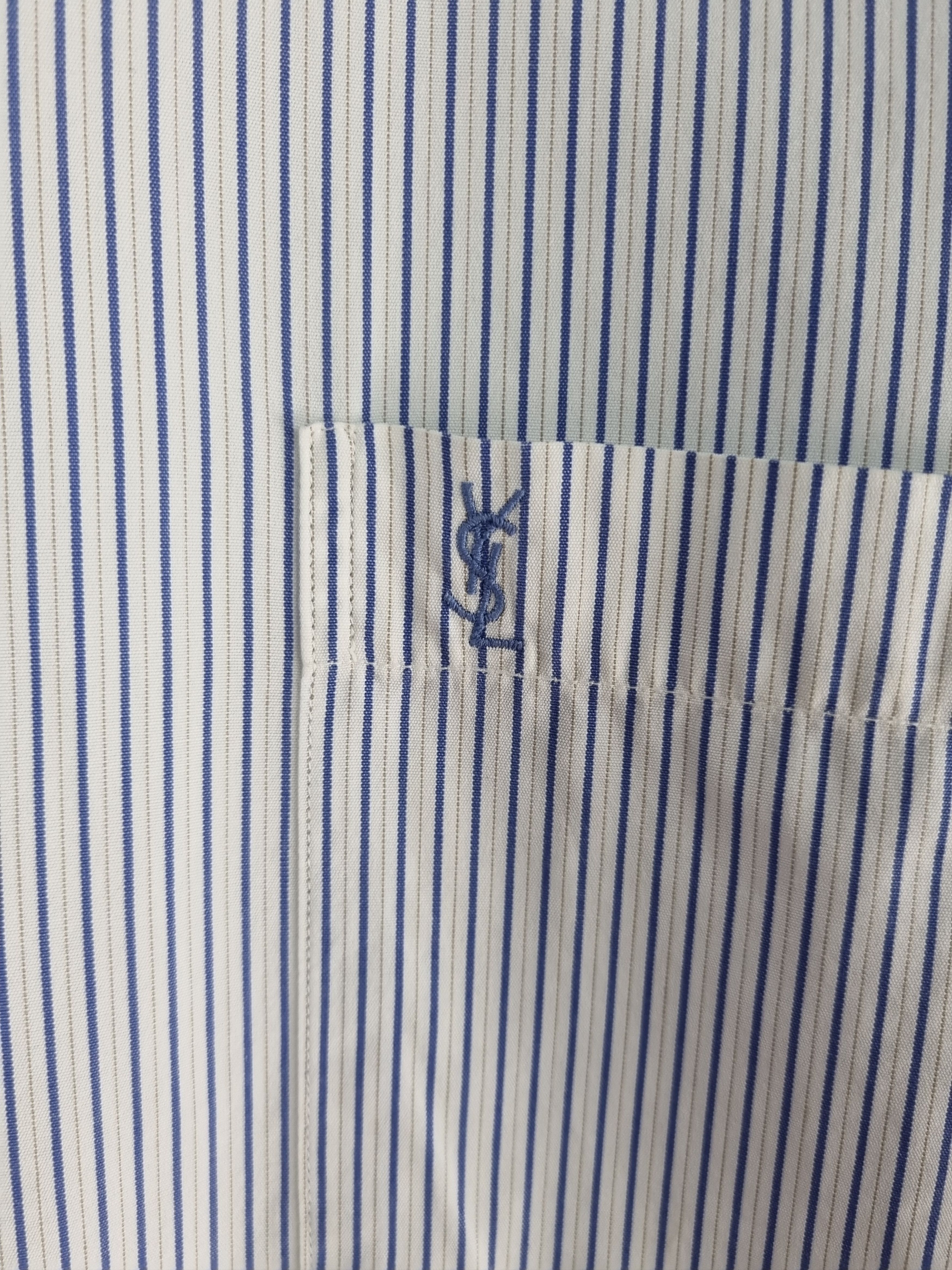 Yves Saint Laurent 90s YSL Yves Saint Laurent Pour Homme shirt Vintage Size US XL / EU 56 / 4 - 8 Thumbnail