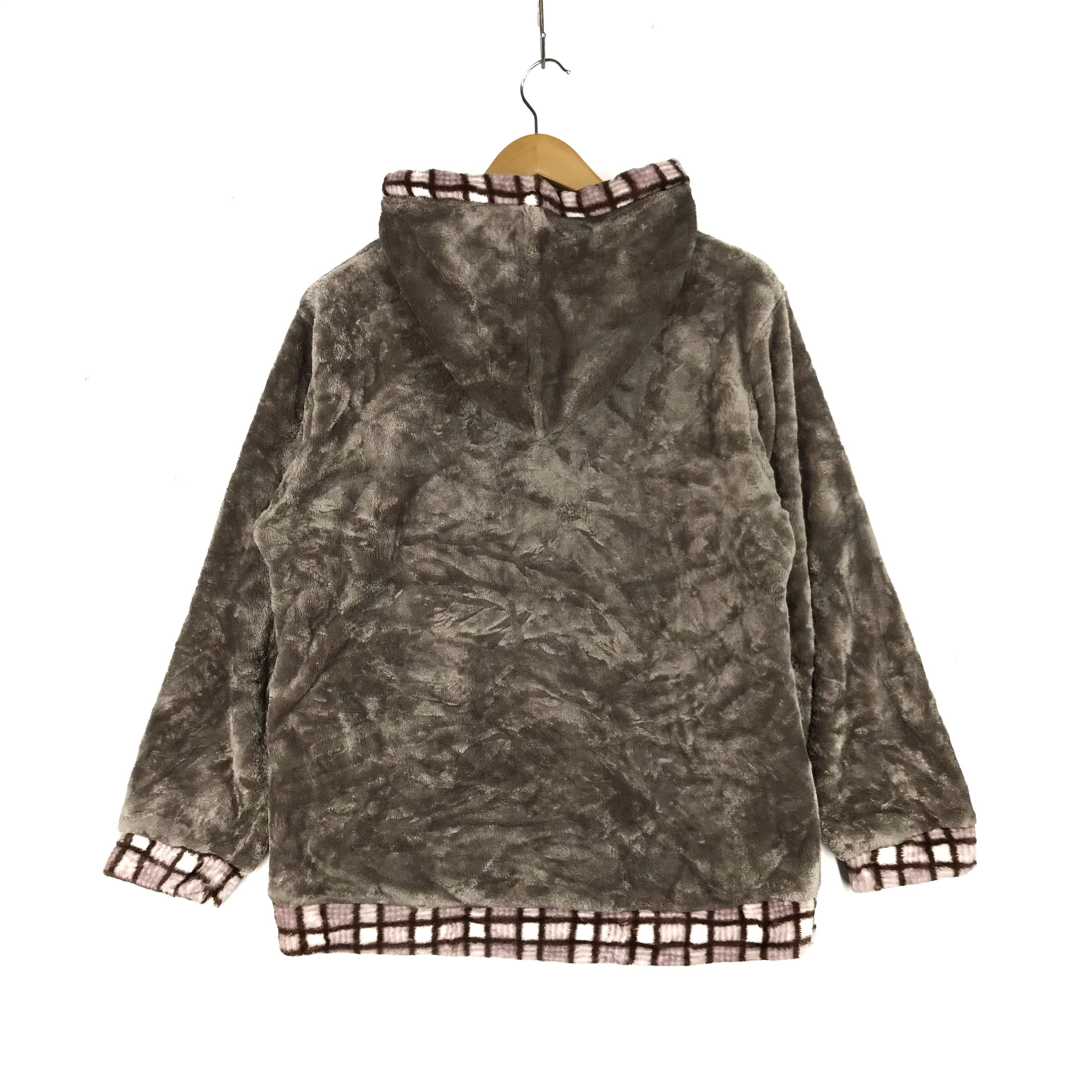 Japanese Brand AIBAOSHUFUSHI Fleece Hoodie Pullover #2428-84 Size L / US 10 / IT 46 - 8 Thumbnail