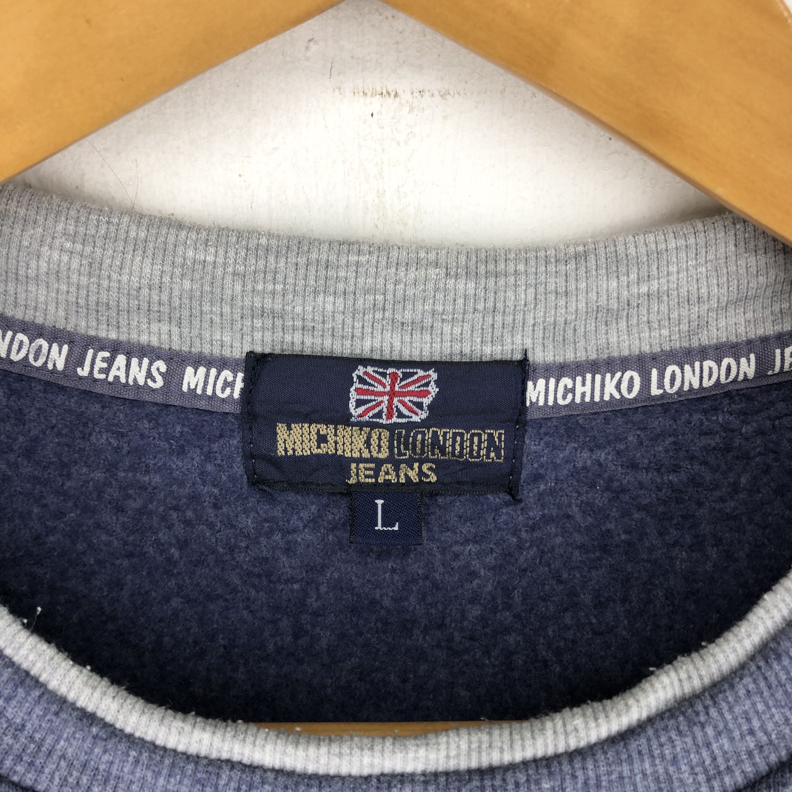 Japanese Brand MICHIKO LONDON JEANS Crew Neck Sweatshirt #2223-77 Size S / US 4 / IT 40 - 3 Thumbnail