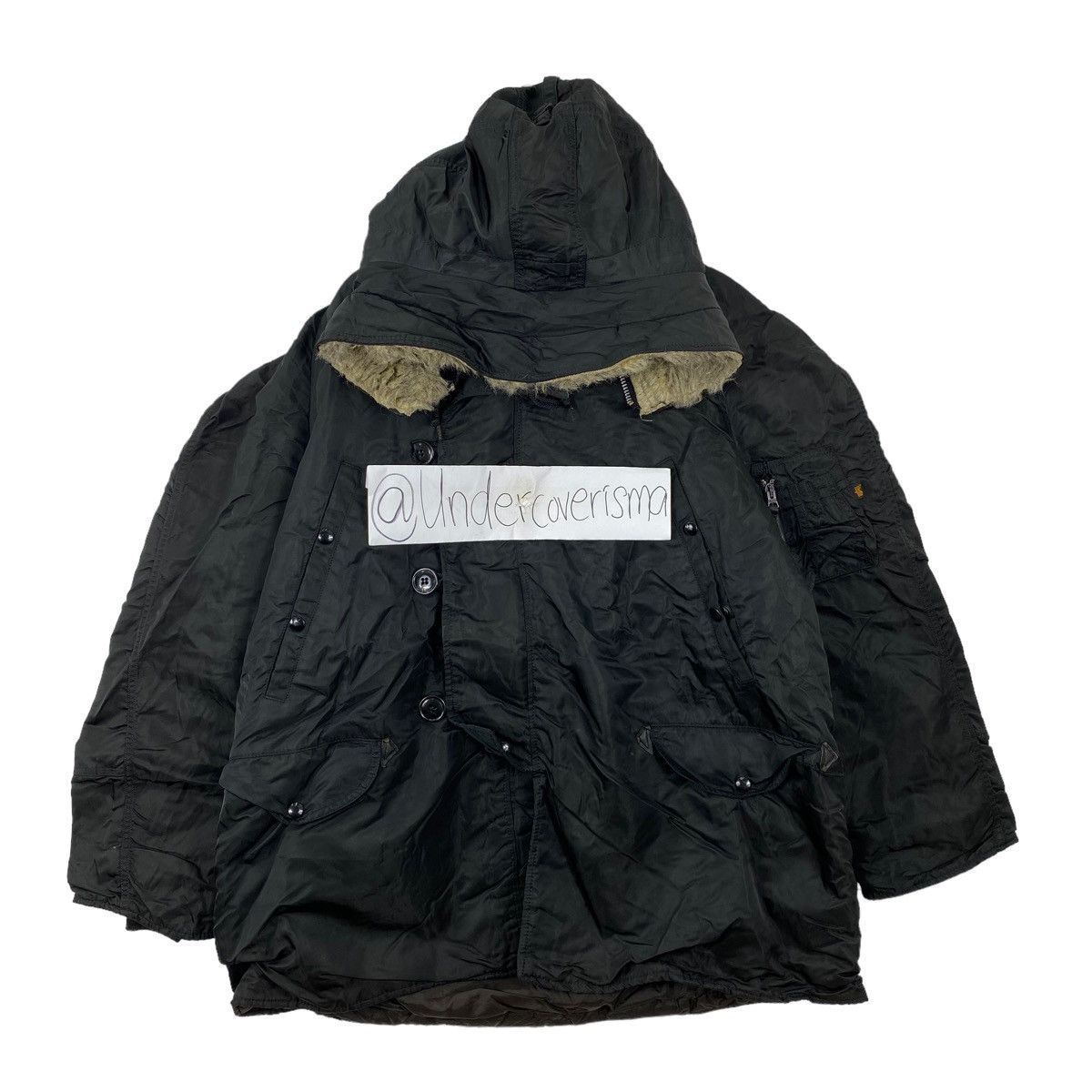 Alpha Industries Vintage 80s ALPHA INDUSTRIES USA Snow Army Bomber Jacket Size US L / EU 52-54 / 3 - 1 Thumbnail