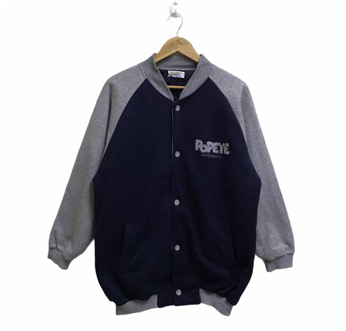 Vintage Gianni Valentino X Popeye Small logo Varsity Jacket
