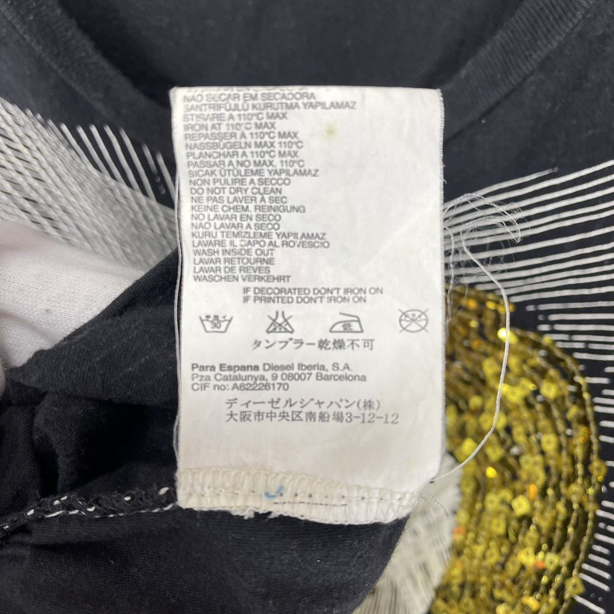 Diesel DIESEL Longline T Shirt #1140/AN Size XS / US 0-2 / IT 36-38 - 8 Thumbnail