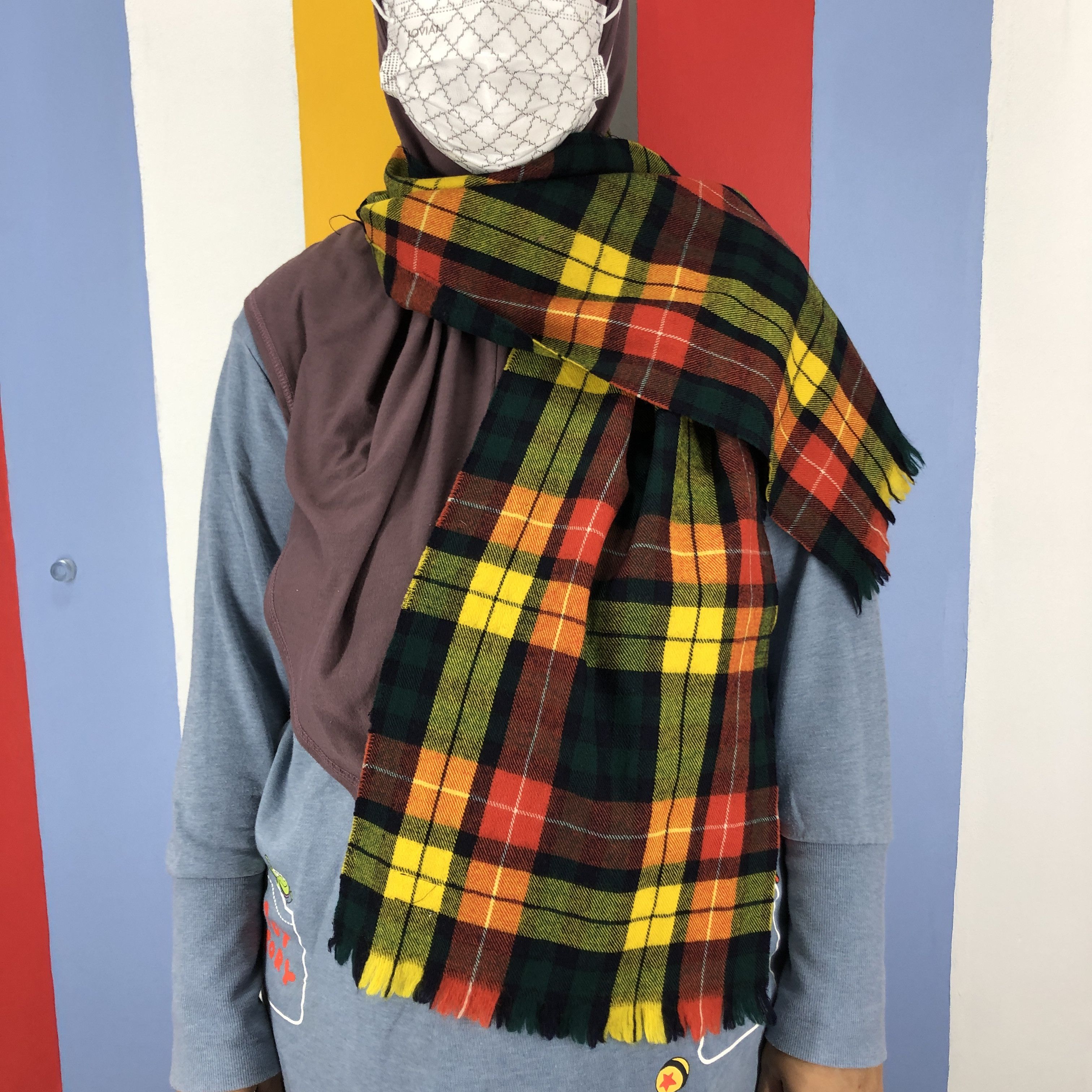 Other JOHN COOPER Wool Muffler Scarf #0874/AG Size ONE SIZE - 1 Thumbnail