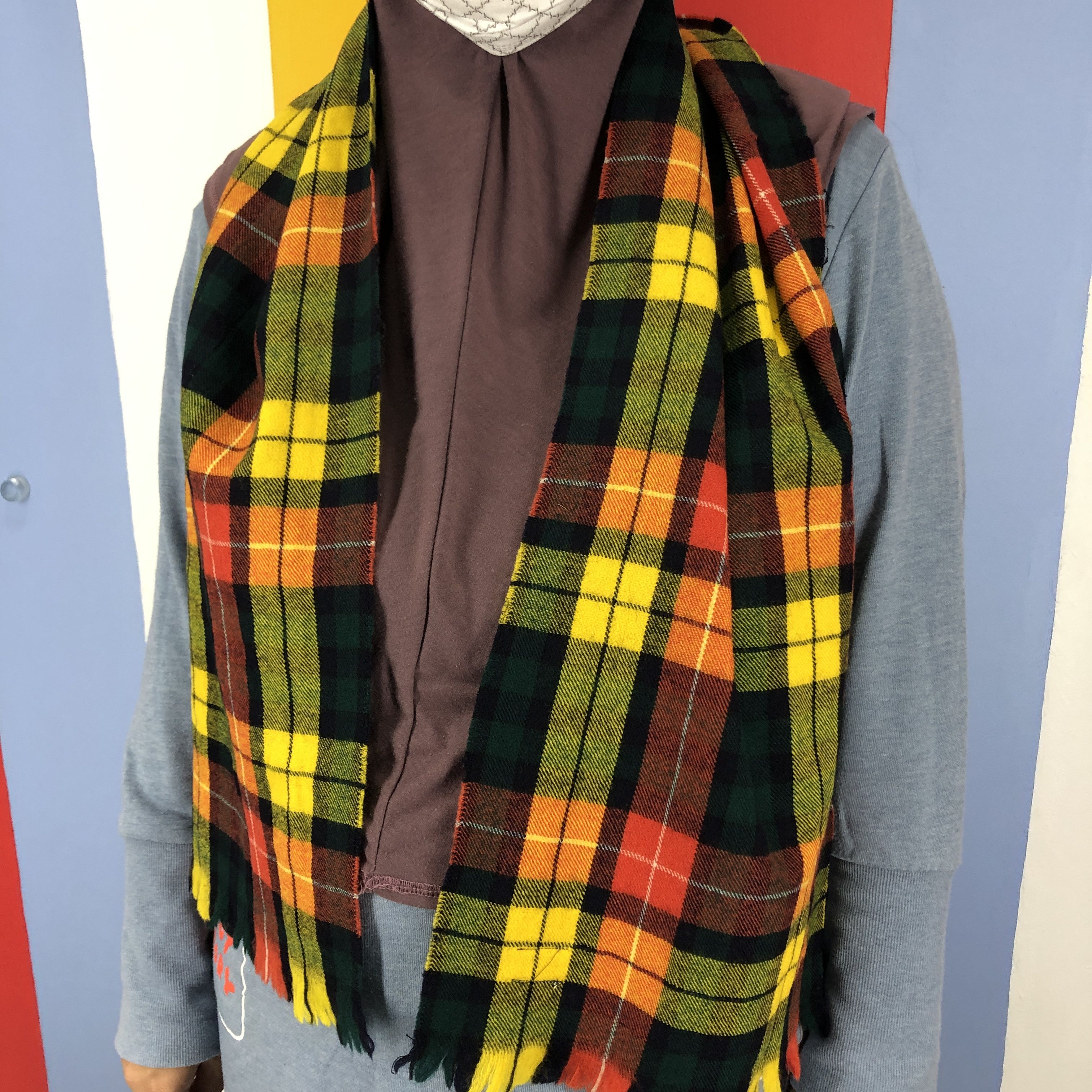 Other JOHN COOPER Wool Muffler Scarf #0874/AG Size ONE SIZE - 3 Thumbnail