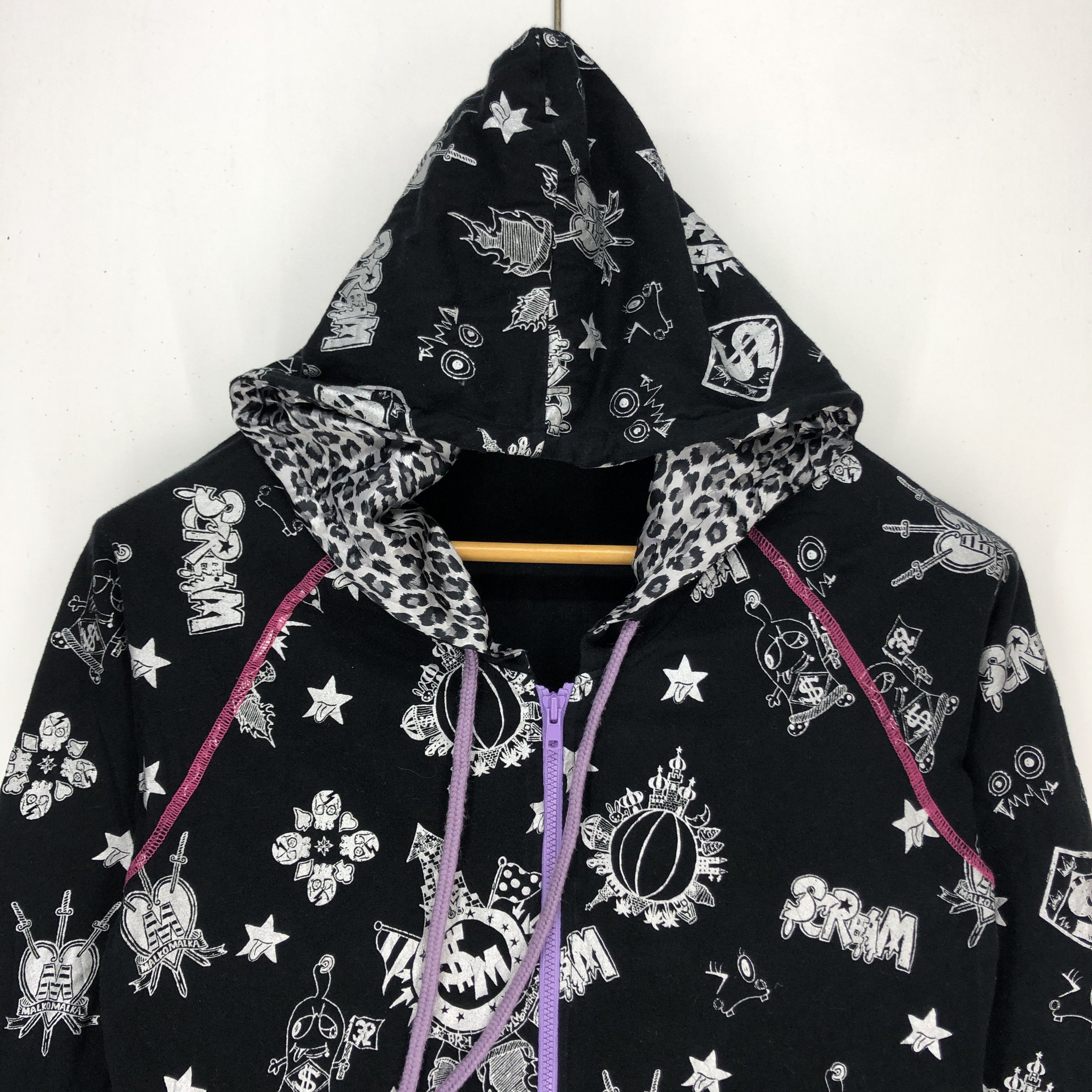 Japanese Brand MALKO MALKA Zipper Hoodie #1151-40 Size XS / US 0-2 / IT 36-38 - 2 Thumbnail
