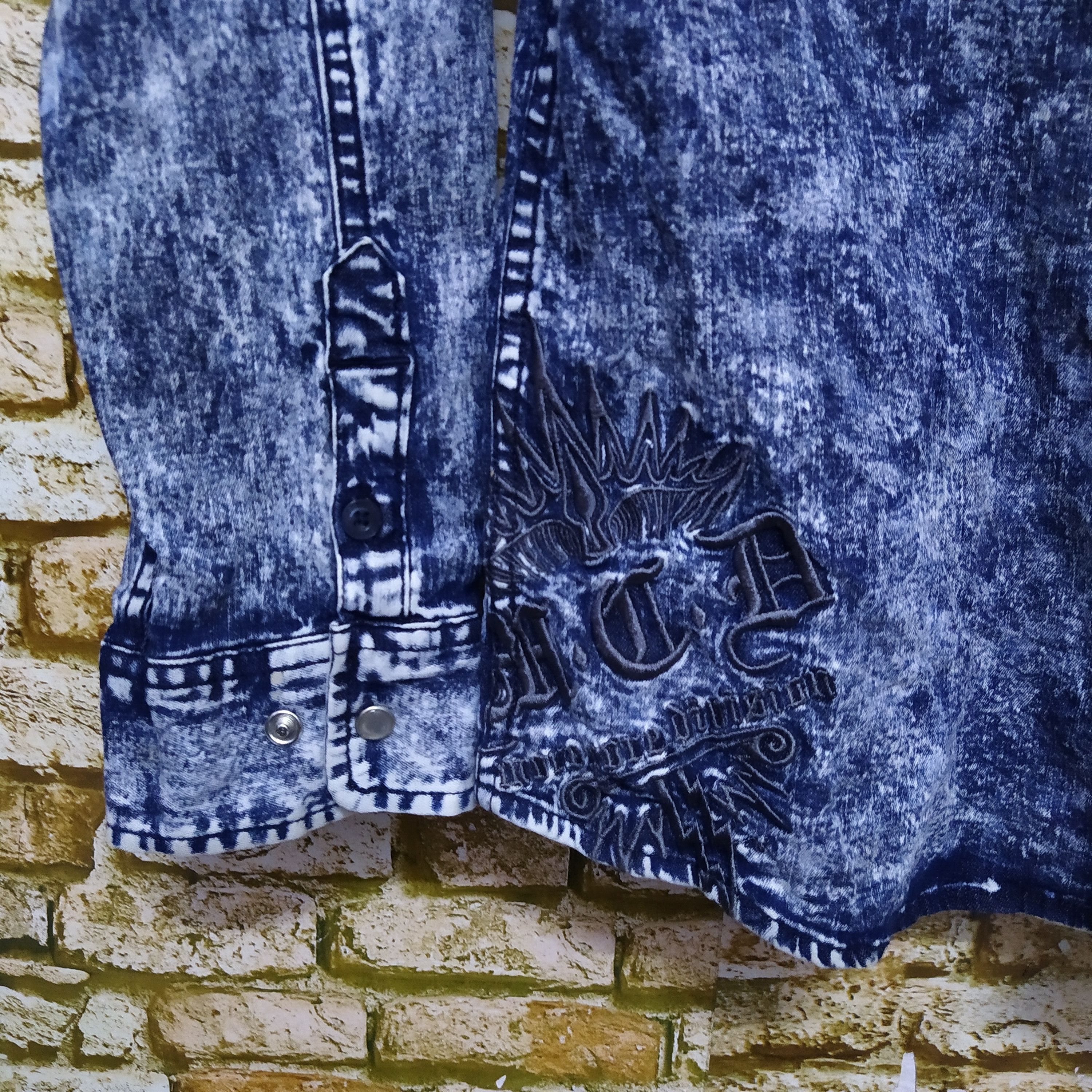 Japanese Brand MCD MORE CORE DIVISION PUNK DENIM SHIRT (D429) Size US L / EU 52-54 / 3 - 2 Thumbnail