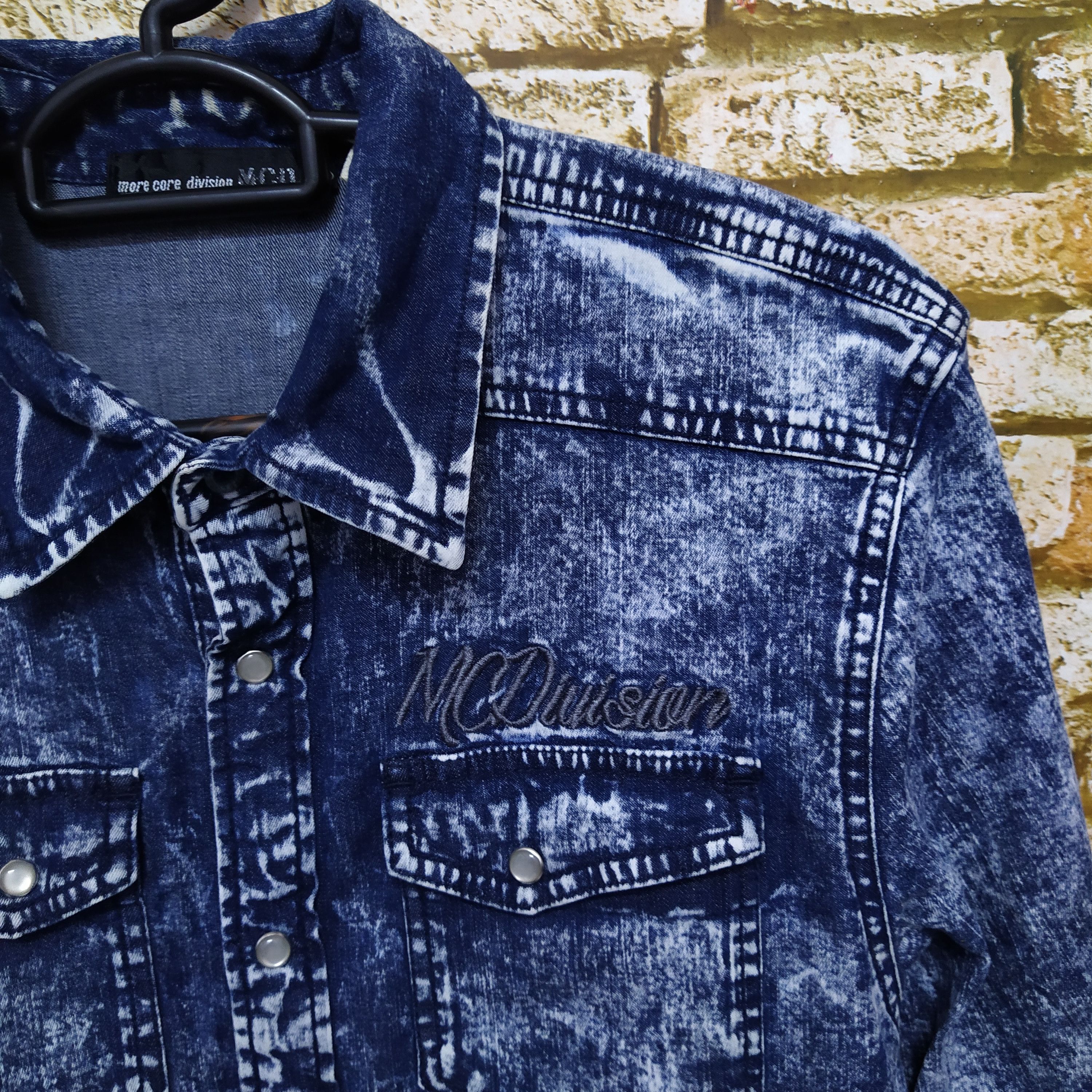 Japanese Brand MCD MORE CORE DIVISION PUNK DENIM SHIRT (D429) Size US L / EU 52-54 / 3 - 3 Thumbnail