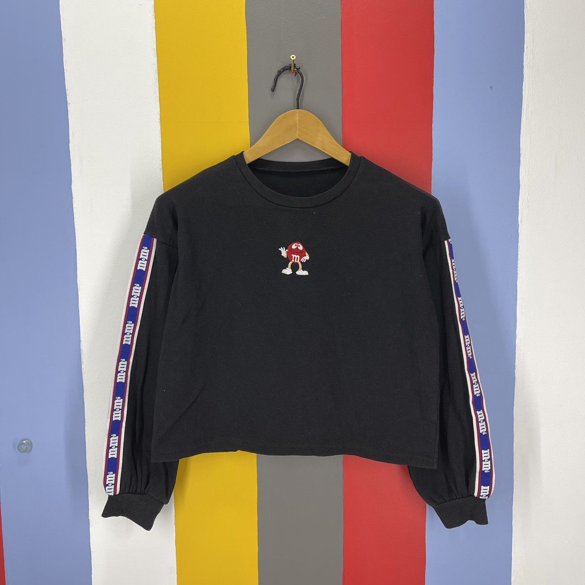 Other m&m’s Crop Top Sweatshirt Side Tape #1138/AN Size S / US 4 / IT 40 - 1 Thumbnail