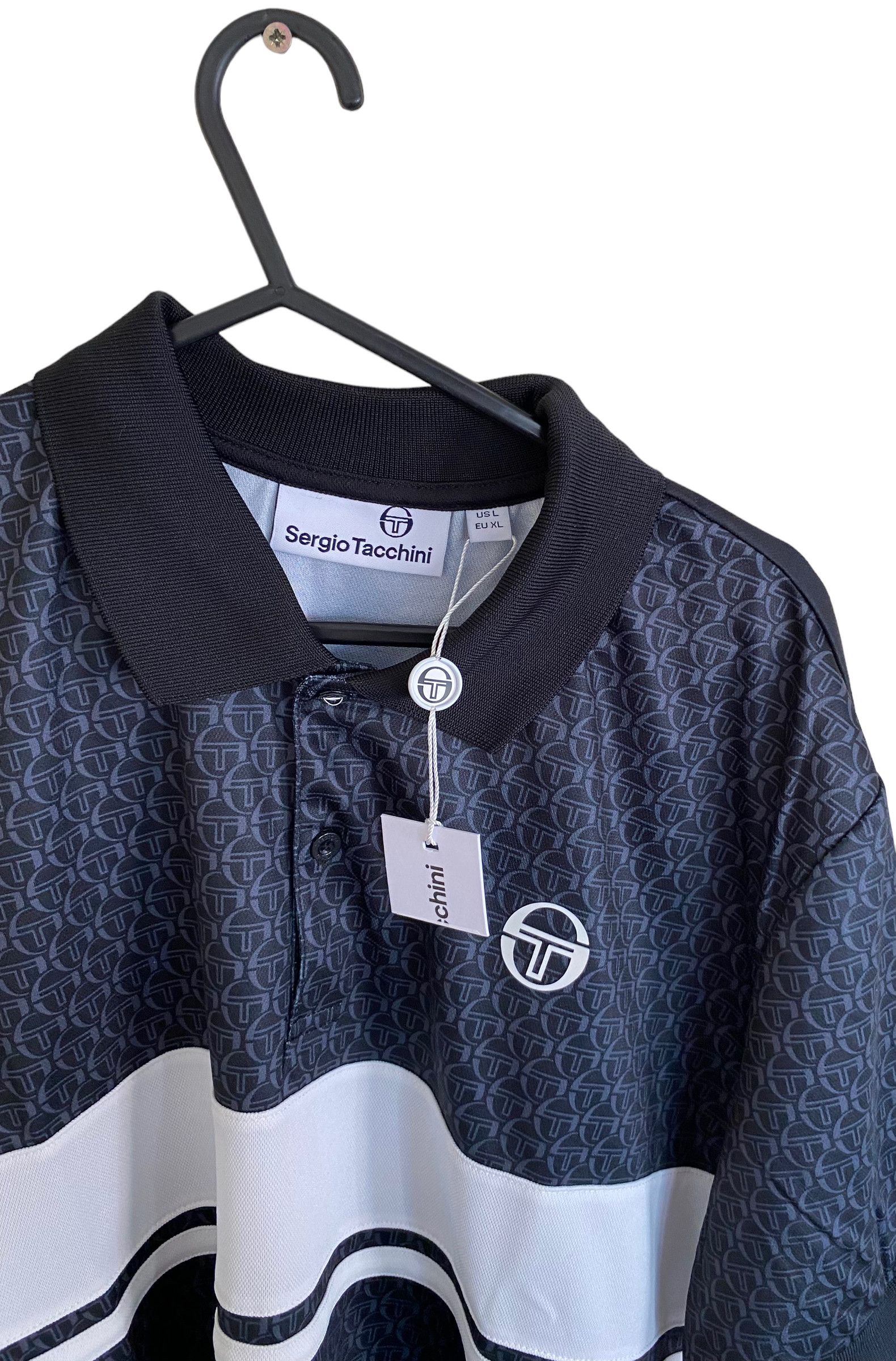 Sergio Tacchini Monogram Ansley polo shirt Size US L / EU 52-54 / 3 - 2 Thumbnail