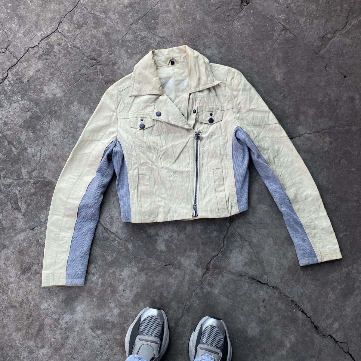 Japanese Brand × Vintage Vintage Y2K Leather Jacket Freaky Nation Size L / US 10 / IT 46 - 1 Thumbnail